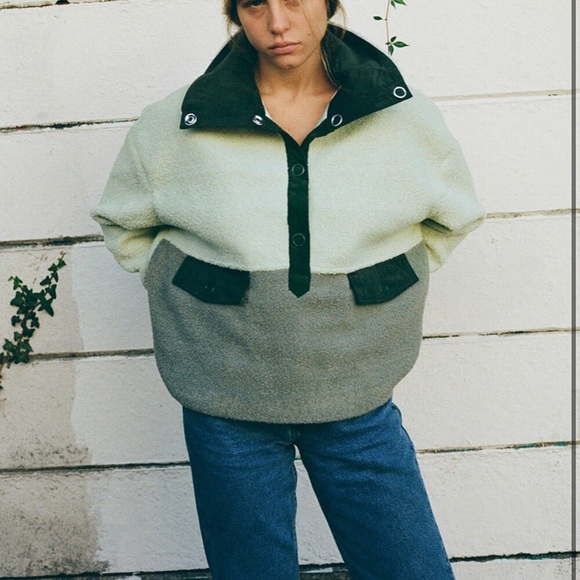 teddy pullover jacket